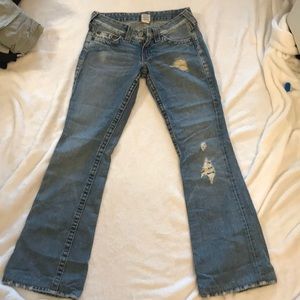 True religion flare leg jeans